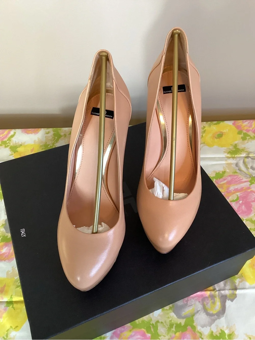 Elisabetta Franchi Nude Platform Stiletto Pump- Full Inclusion